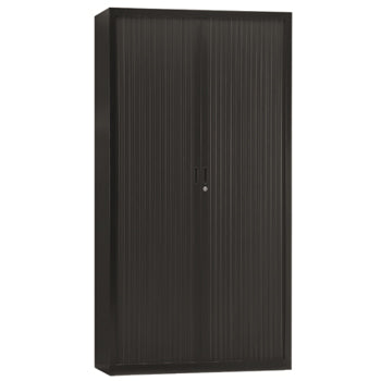 Armario Portas Correr 4 Prateleiras 1000x420x1950 Preto