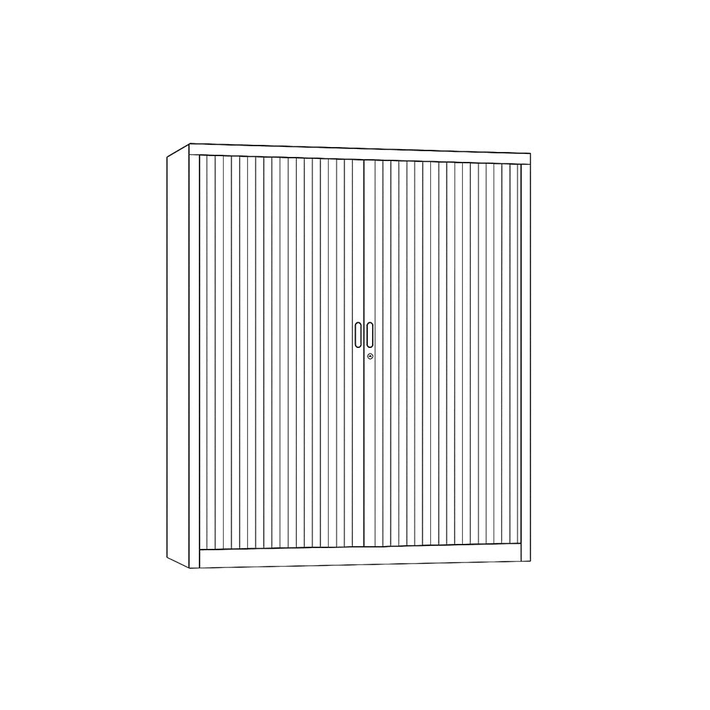 Armario Portas Persiana s/Tampo 2 Prateleiras 1200x420x1150