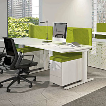 Secretária Metal Emme 1200x800x750 Branco
