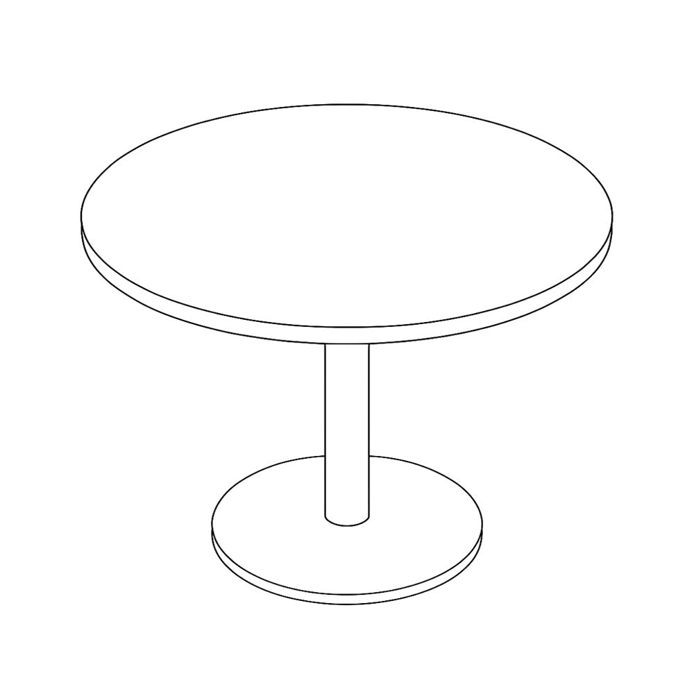Mesa Reuniões Redonda Linha Medusa 900x750