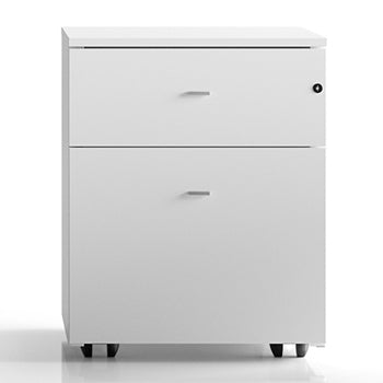 Bloco Rodado de 3 Gavetas com Rodas 420x530x580mm Branco