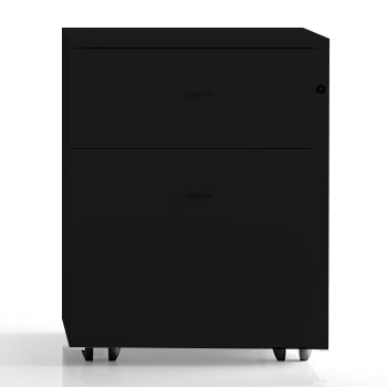 Bloco Rodado de 3 Gavetas com Rodas 420x530x580mm Preto