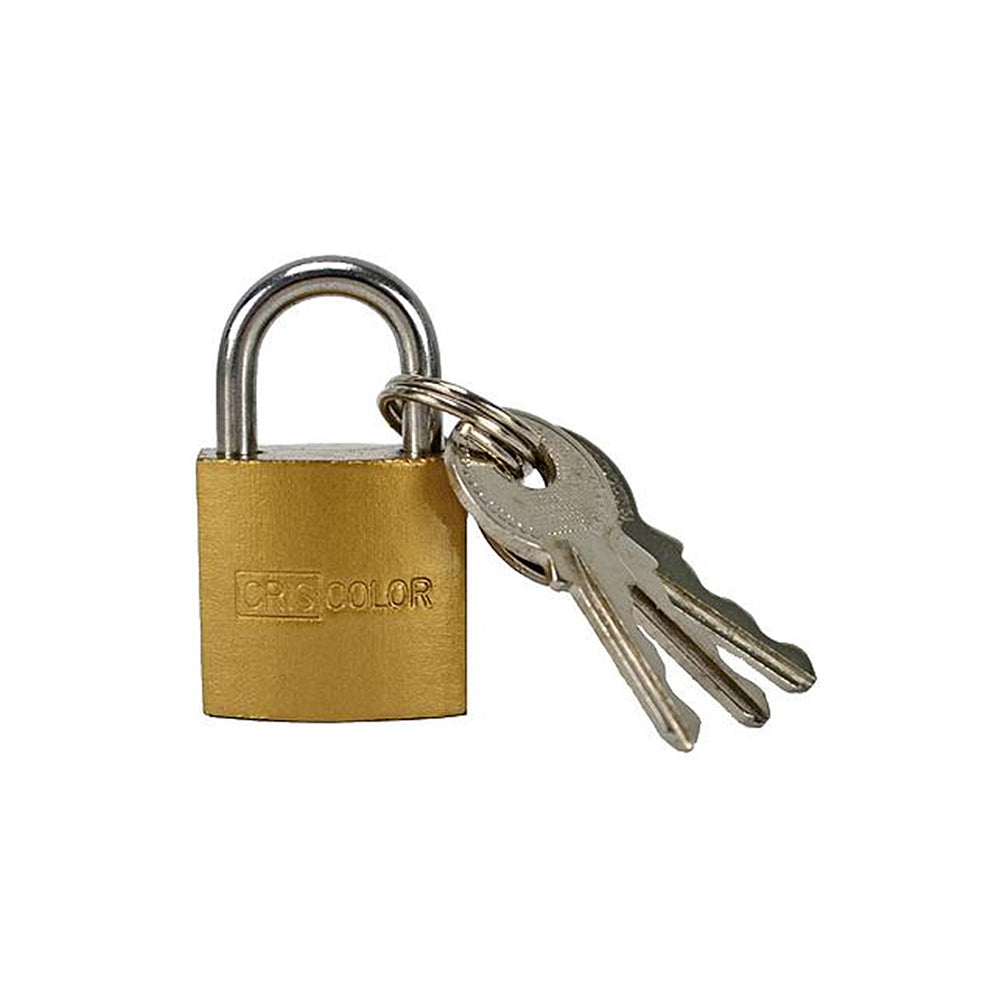 Cadeado 20x40mm Dourado com Chaves