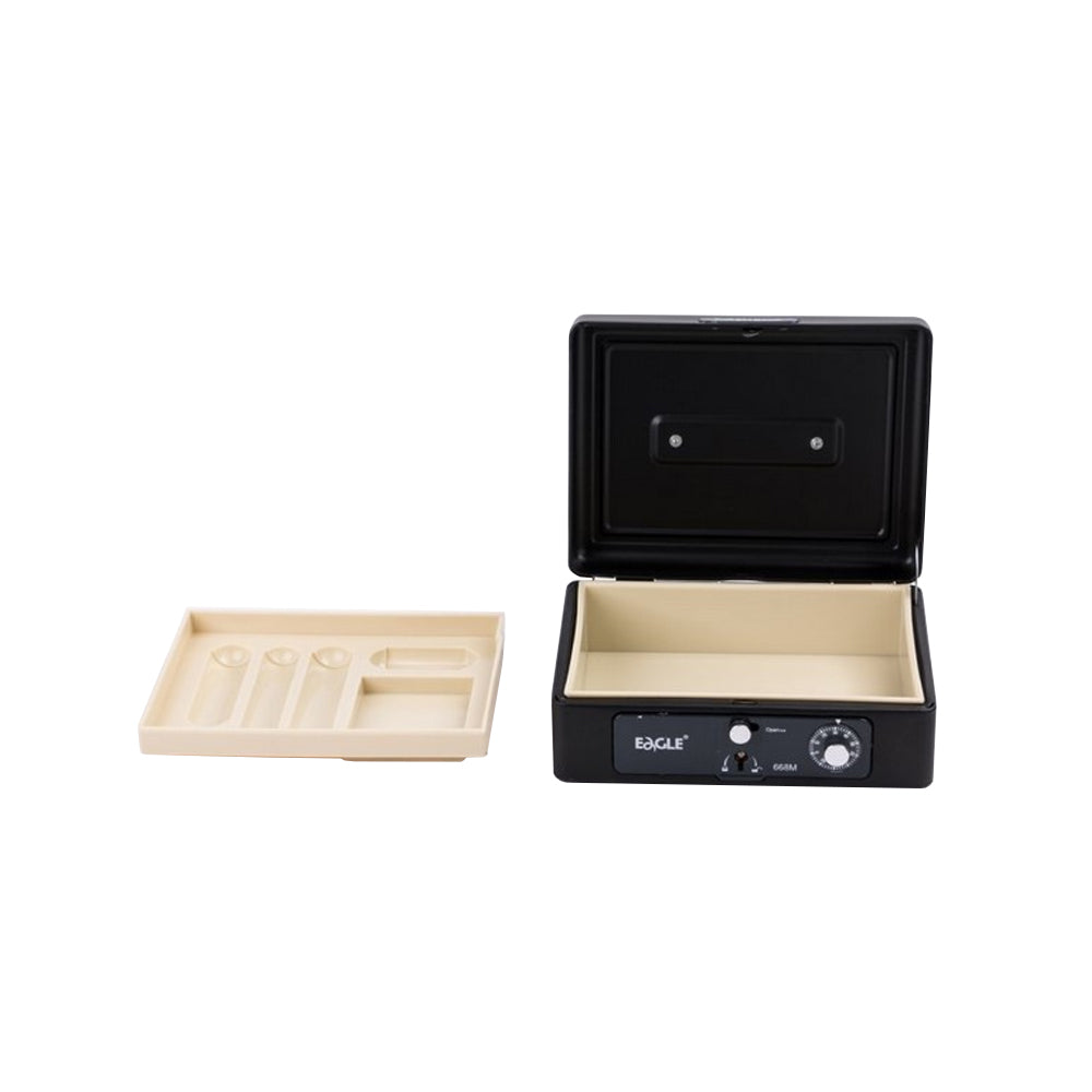 Cofre com Chave e Código Eagle 196x156x85mm Preto