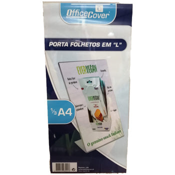 Expositor Mesa 060x100x210mm 1/3 A4 em L Vertical
