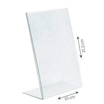 Expositor Mesa 060x100x210mm 1/3 A4 em L Vertical