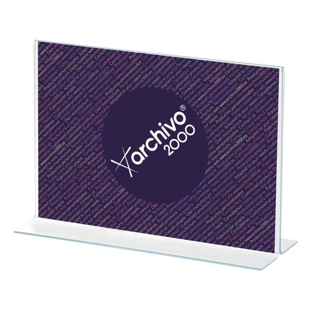 Expositor Mesa 100x420x305mm A3 em T Horizontal