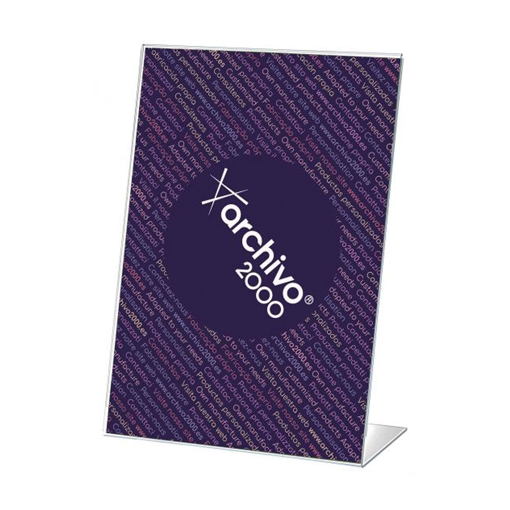 Expositor Mesa 120x300x425mm A3 em L Vertical