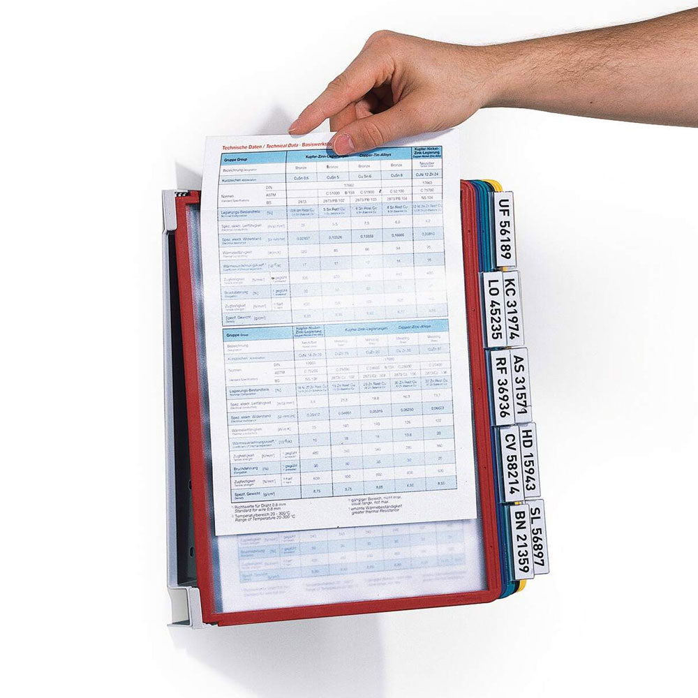 Expositor Suporte Parede 10 Bolsas Durable VarioWALL Sortido