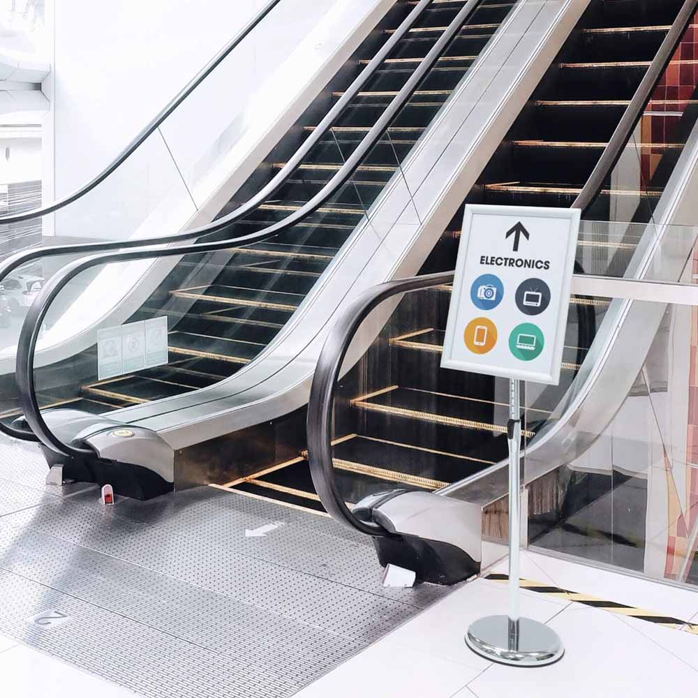 Suporte Chão Moldura A3 Alumínio 479923 Durable
