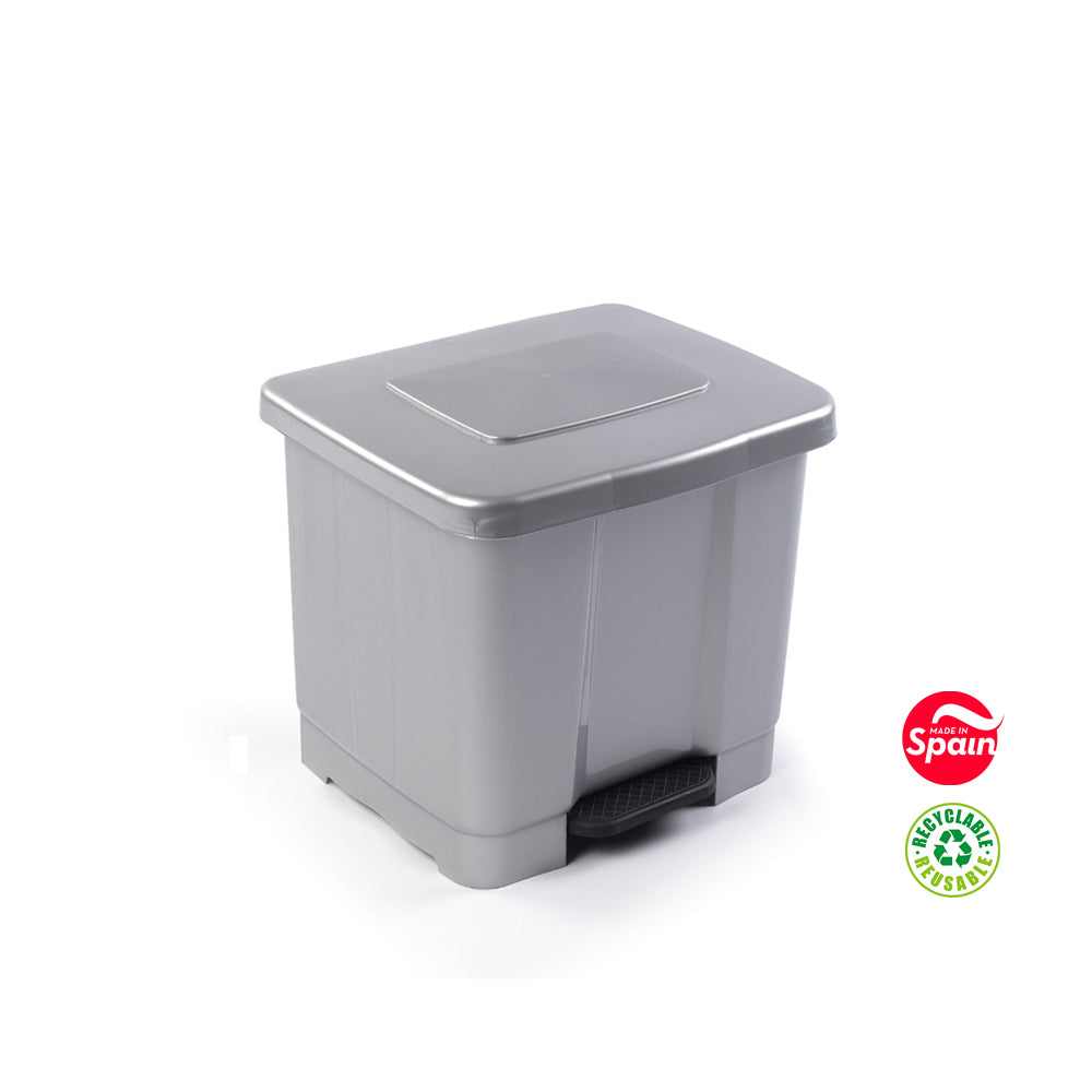 Contentor 35L Prata com Pedal