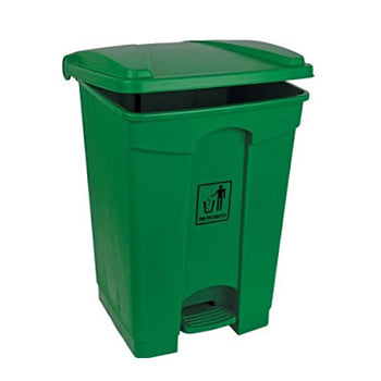 Contentor 45L Plástico Verde com Pedal