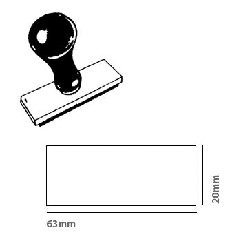 Pack Base Zinco Carimbo 63x20mm (15A)+ Cabo Plástico 10un