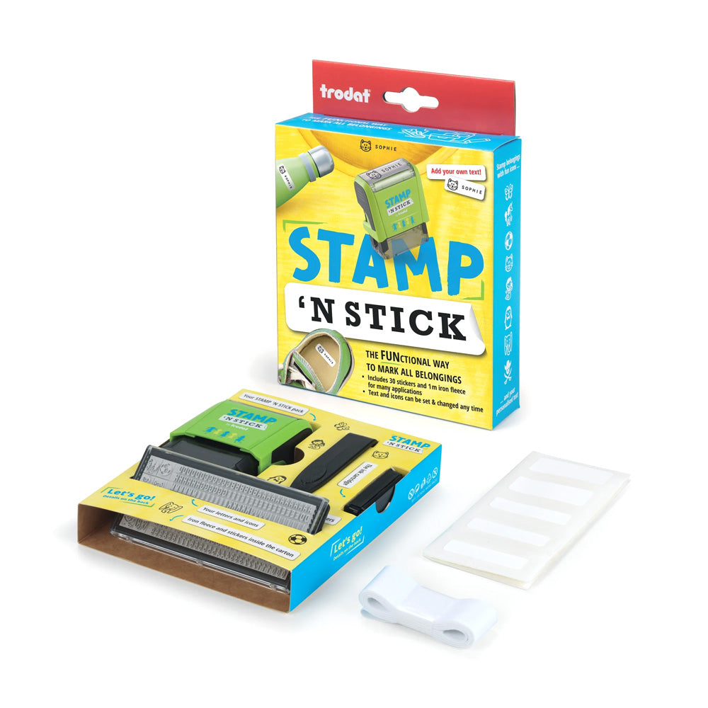 Carimbo Objetos Personalizável Stamp & Stick Trodat Pack