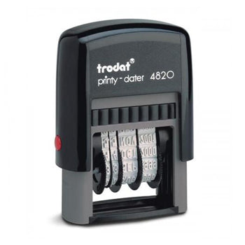 Datador 4mm Autotintavel Trodat 4820 Almofada Preto