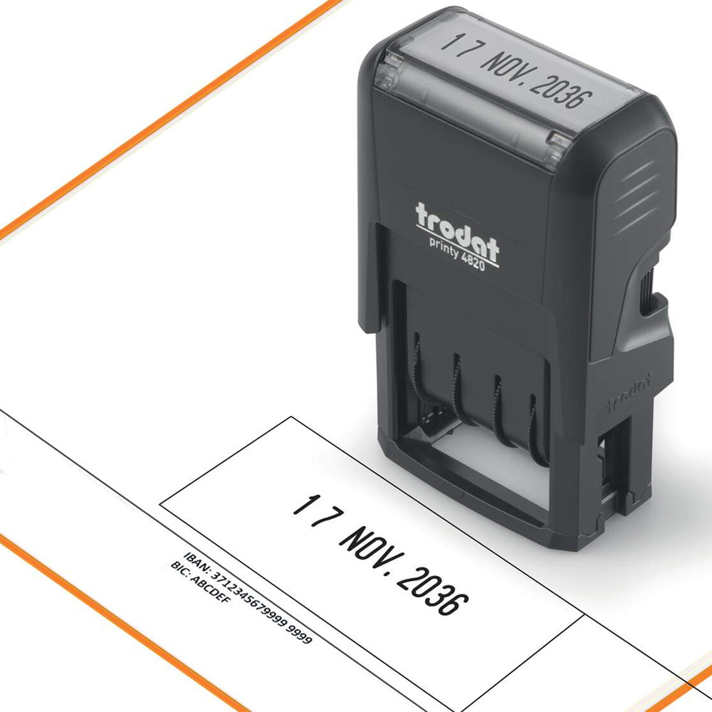 Datador Autotintável 04x27mm Trodat 4820 Preto