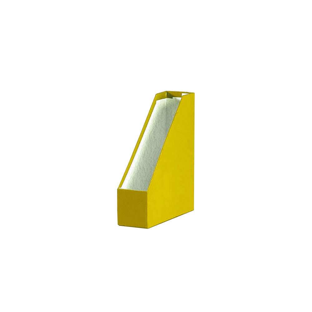 Porta Revistas 30x25x8cm Cartão Amarelo