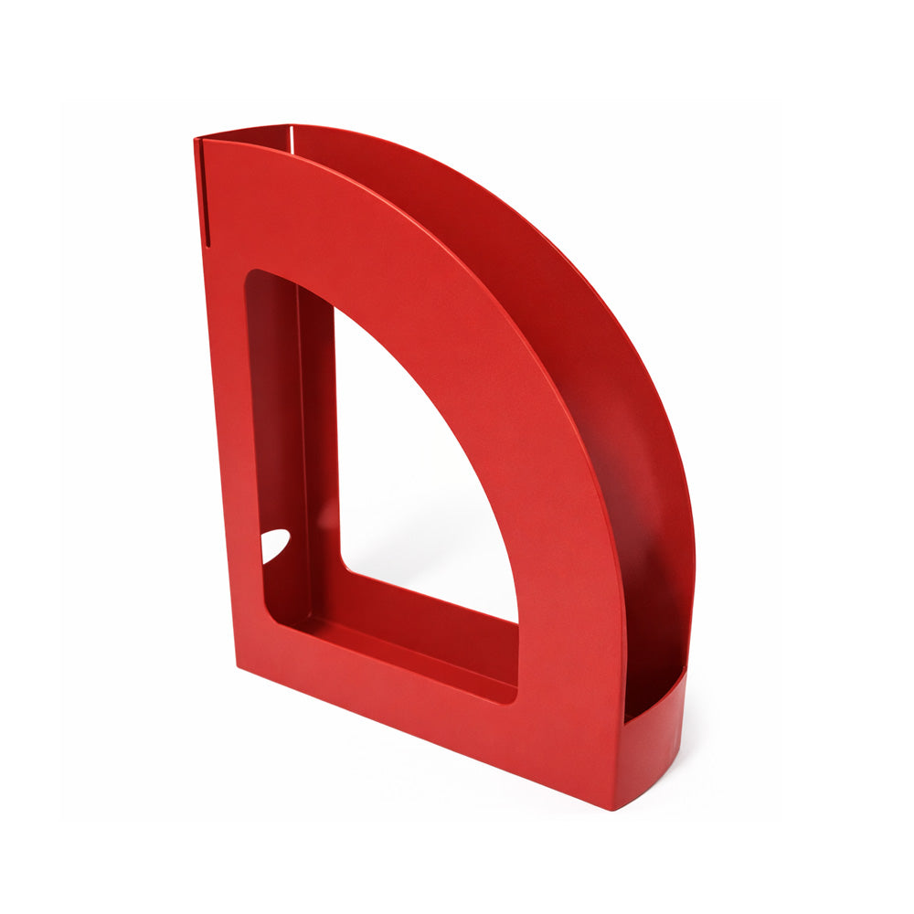 Porta Revistas 32x25x8cm Plástico Opaco Vermelho