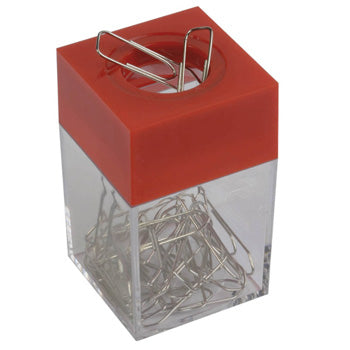 Porta Clips Magnético Quadrado Vermelho