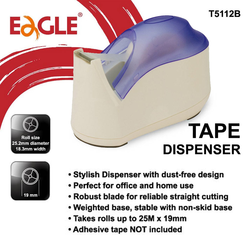 Desenrolador de Secretária para Fita 33mts Eagle Branco/Azul
