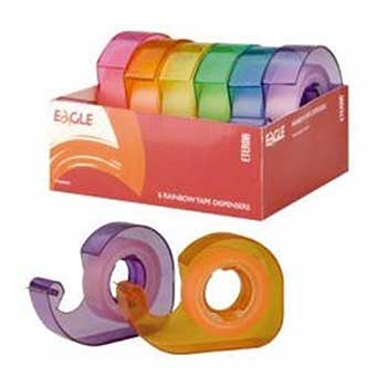 Fita Adesiva 13mmx2m Dispensador Eagle Cx Expositor 6un