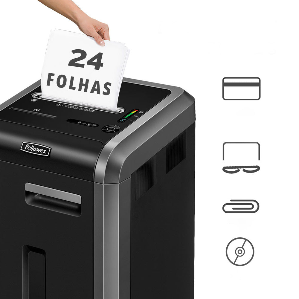 Destruidora Tiras 5,8mm Fellowes 225i P2 22Fls