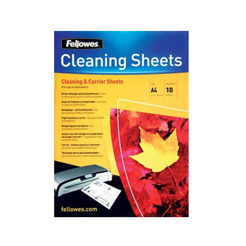 Folhas de limpeza Universais para Plastificadoras A4 Pack10