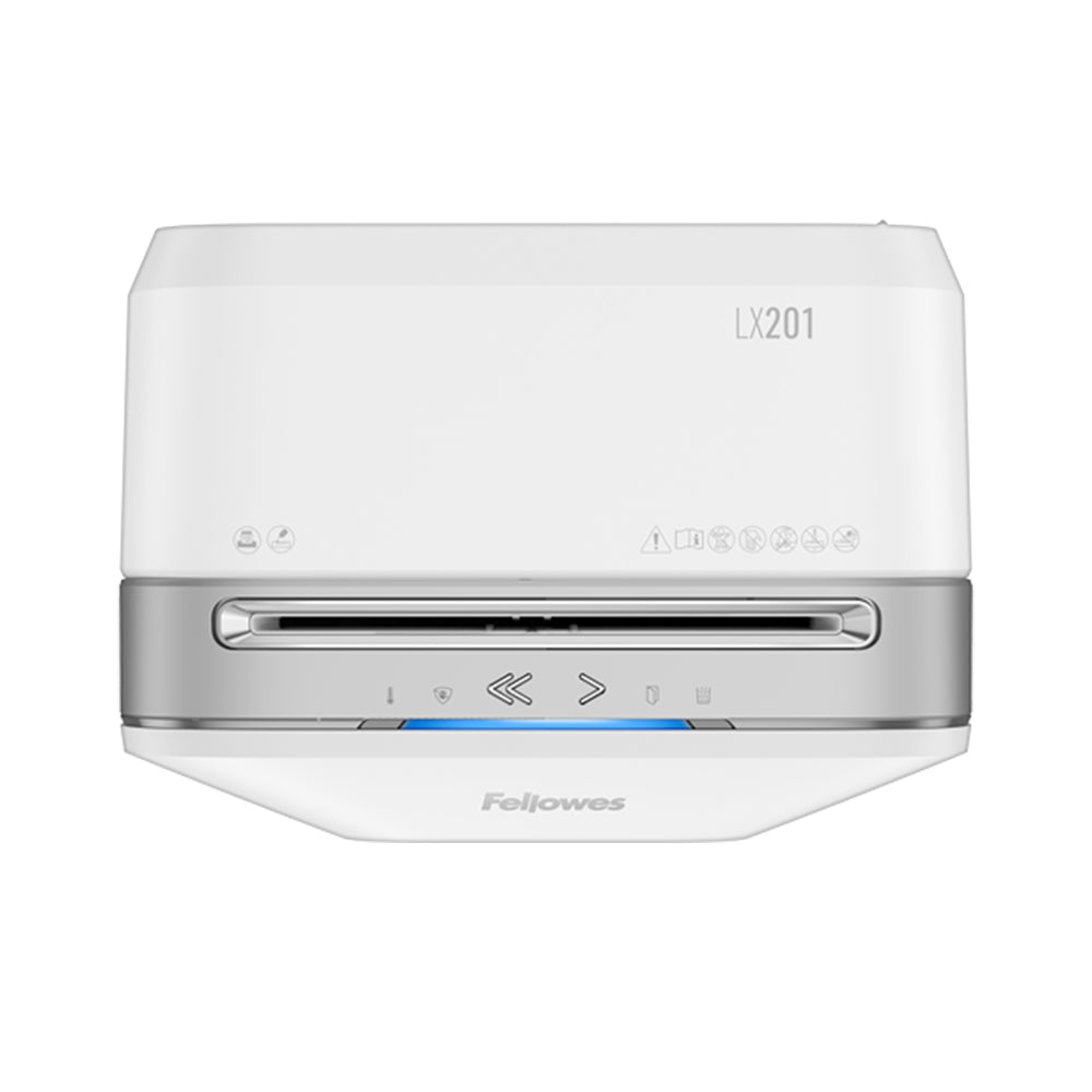Destruidora Particulas 2x12mm Fellowes LX201 Branca P5 12Fls