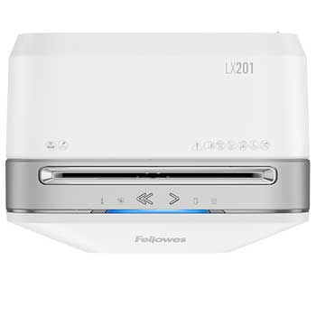 Destruidora Particulas 2x12mm Fellowes LX201 Branca P5 12Fls