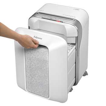 Destruidora Particulas 2x12mm Fellowes LX201 Branca P5 12Fls