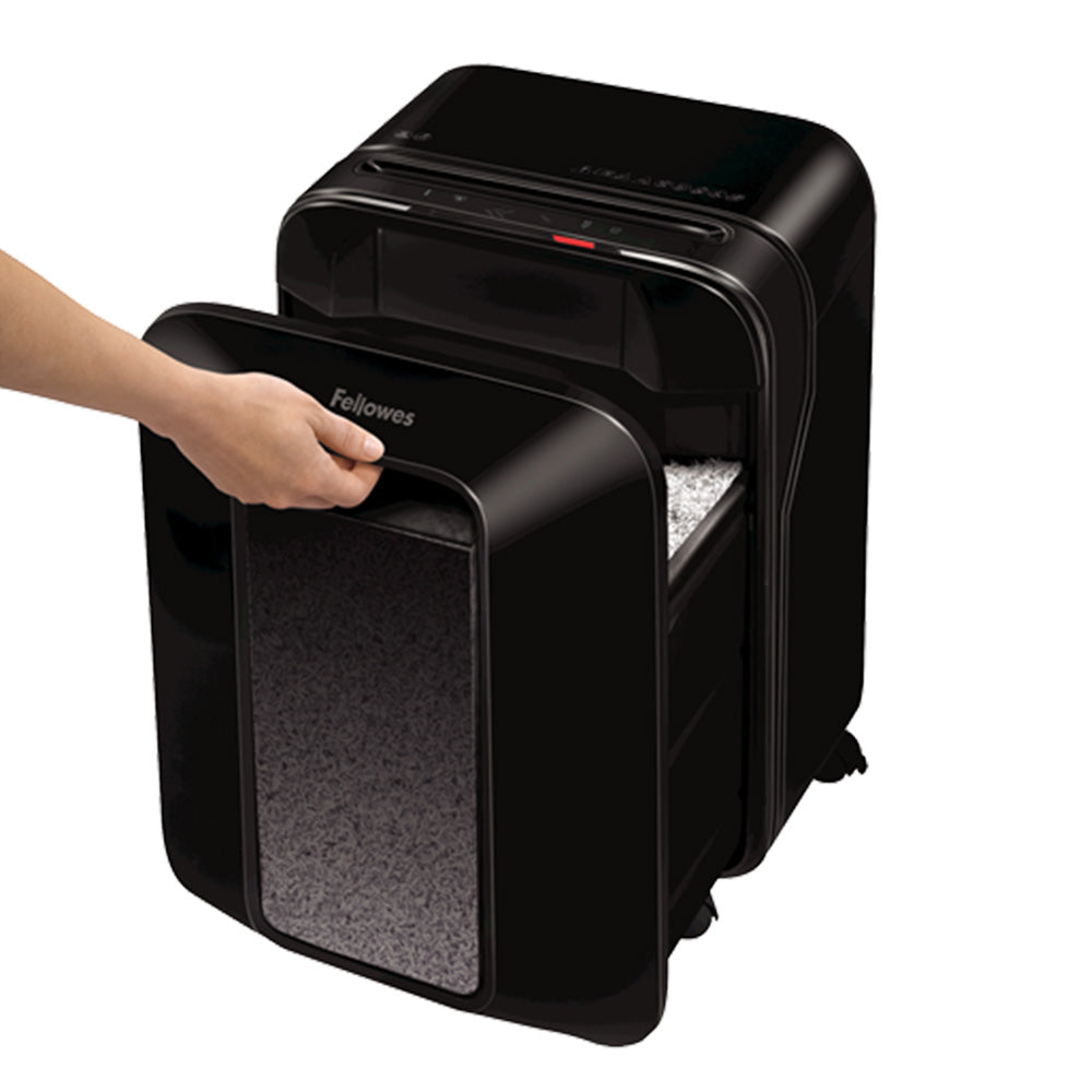 Destruidora Particulas 2x12mm Fellowes LX201 Preta P5 12Fls