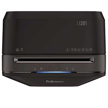 Destruidora Particulas 2x12mm Fellowes LX201 Preta P5 12Fls