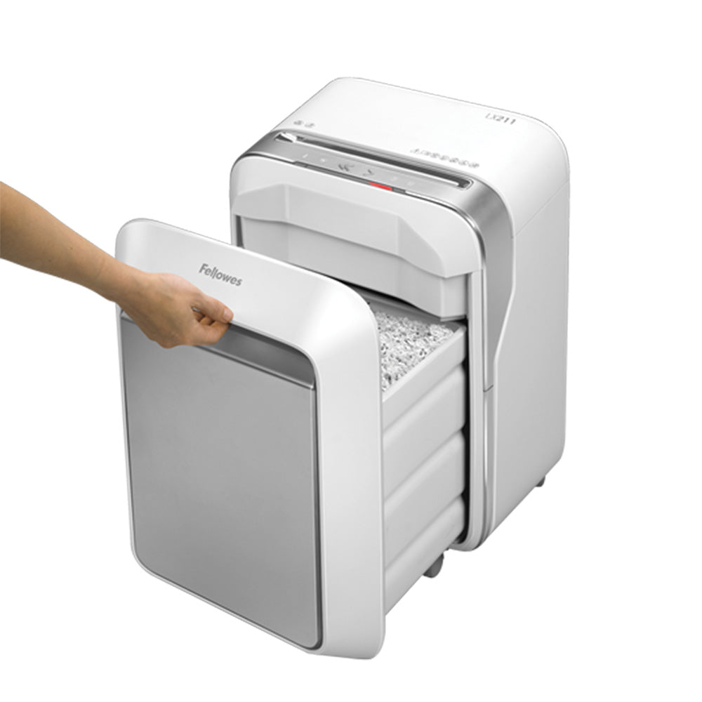 Destruidora Particulas 2x12mm Fellowes LX211 Branca P5 15Fls