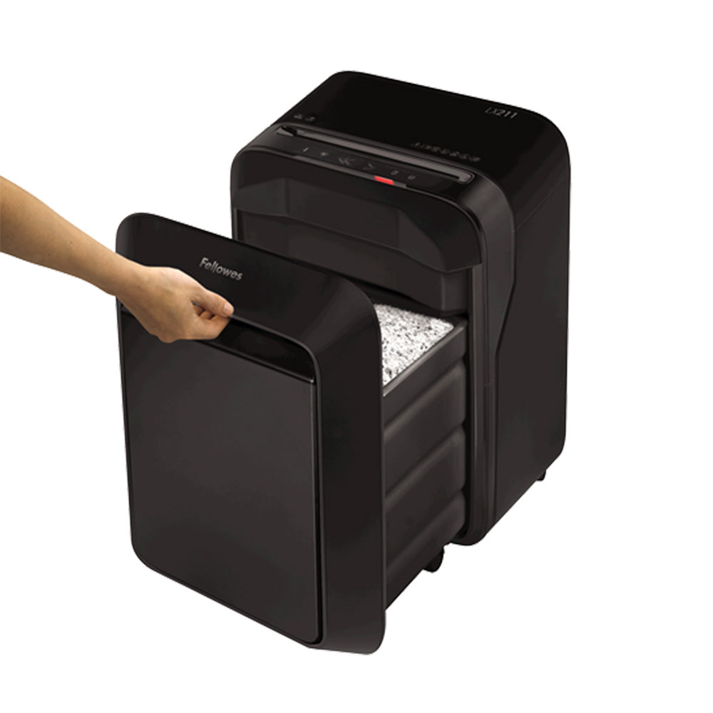 Destruidora Particulas 2x12mm Fellowes LX211 Preta P5 15Fls