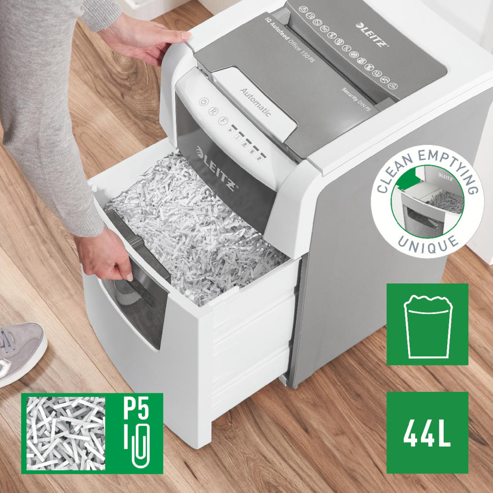 Destruidora Particulas 2x15mm Leitz IQ Auto 150 P5 150Fls