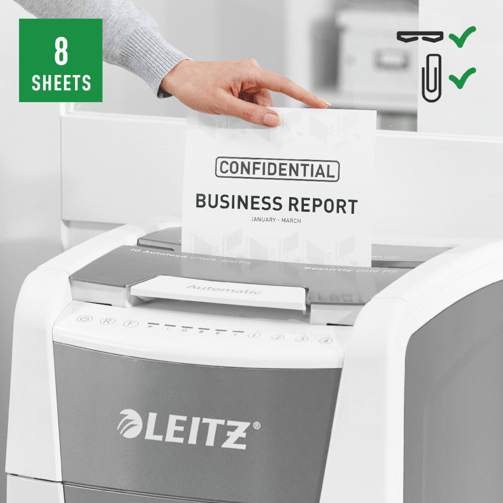 Destruidora Particulas 2x15mm Leitz IQ Auto 300 P5 300Fls