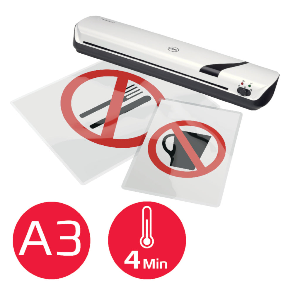 Plastificadora A3 125mic Quente Inspire+ GBC Branco