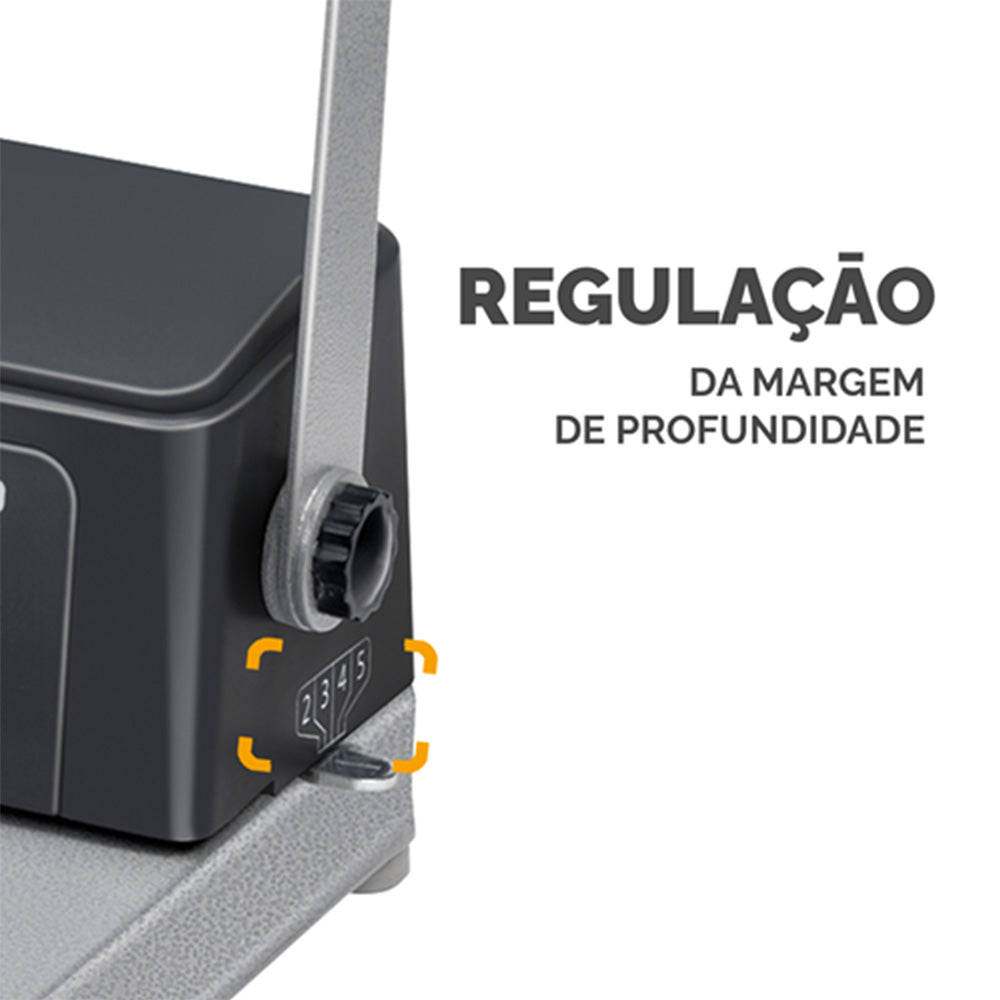 Encadernadora Espiral Metal 50 Manual 450Folhas Passo:5:1