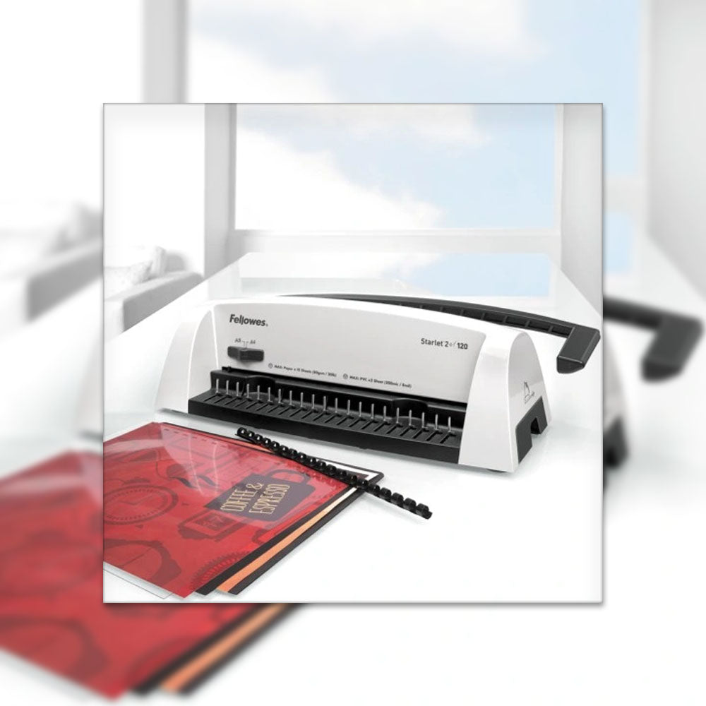 Encadernadora Espiral Plástico Manual 120Folhas Starlet 2+