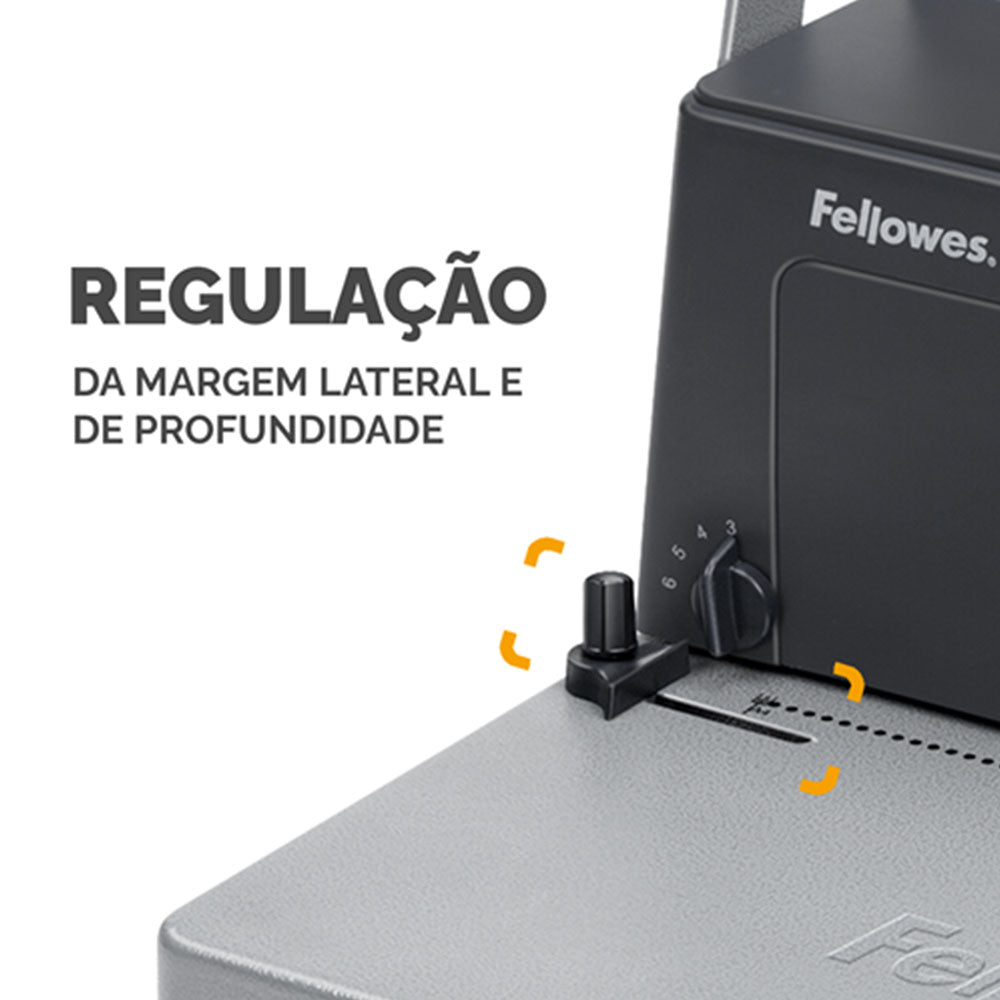 Encadernadora Espiral Metálica Manual 450Folhas Passo:5:1