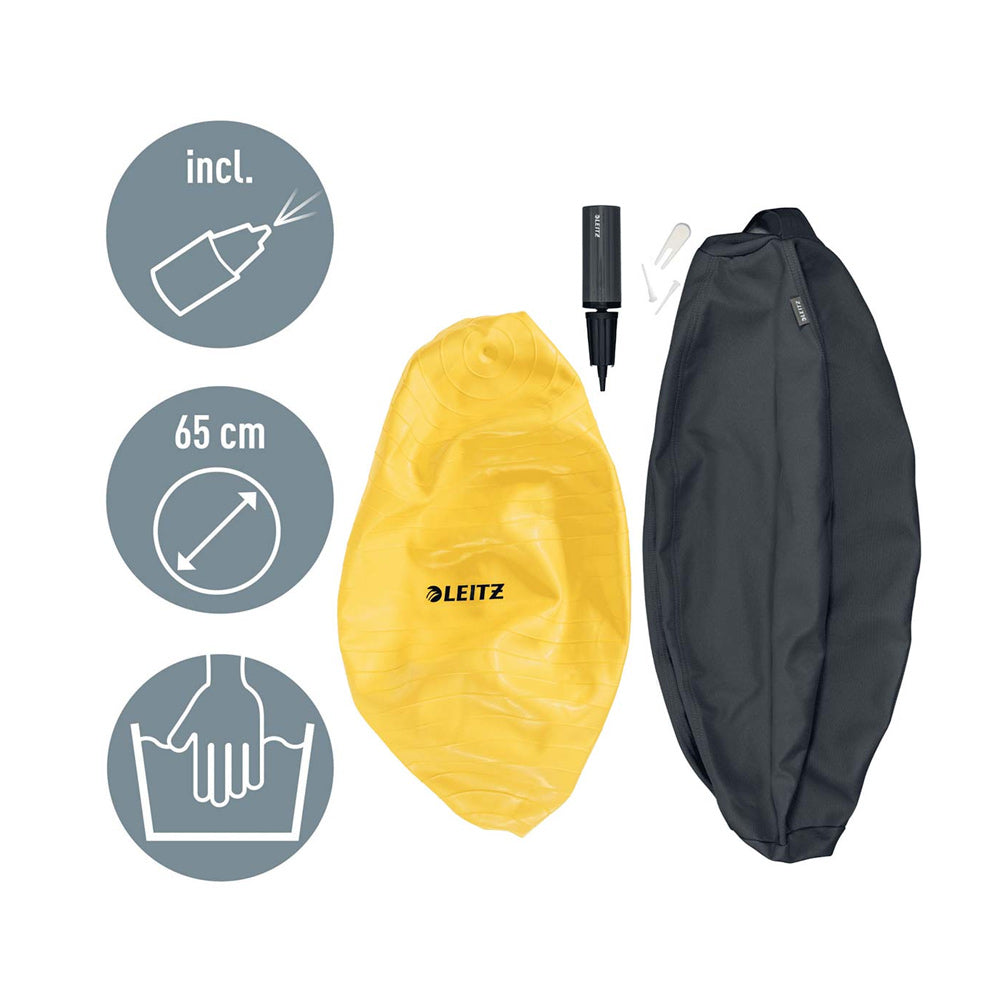 Banco Bola Activa 65cm Amarelo