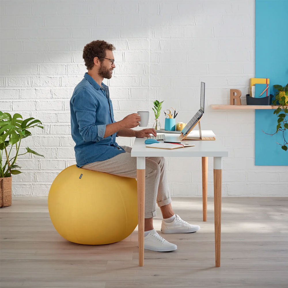 Banco Bola Activa 65cm Amarelo
