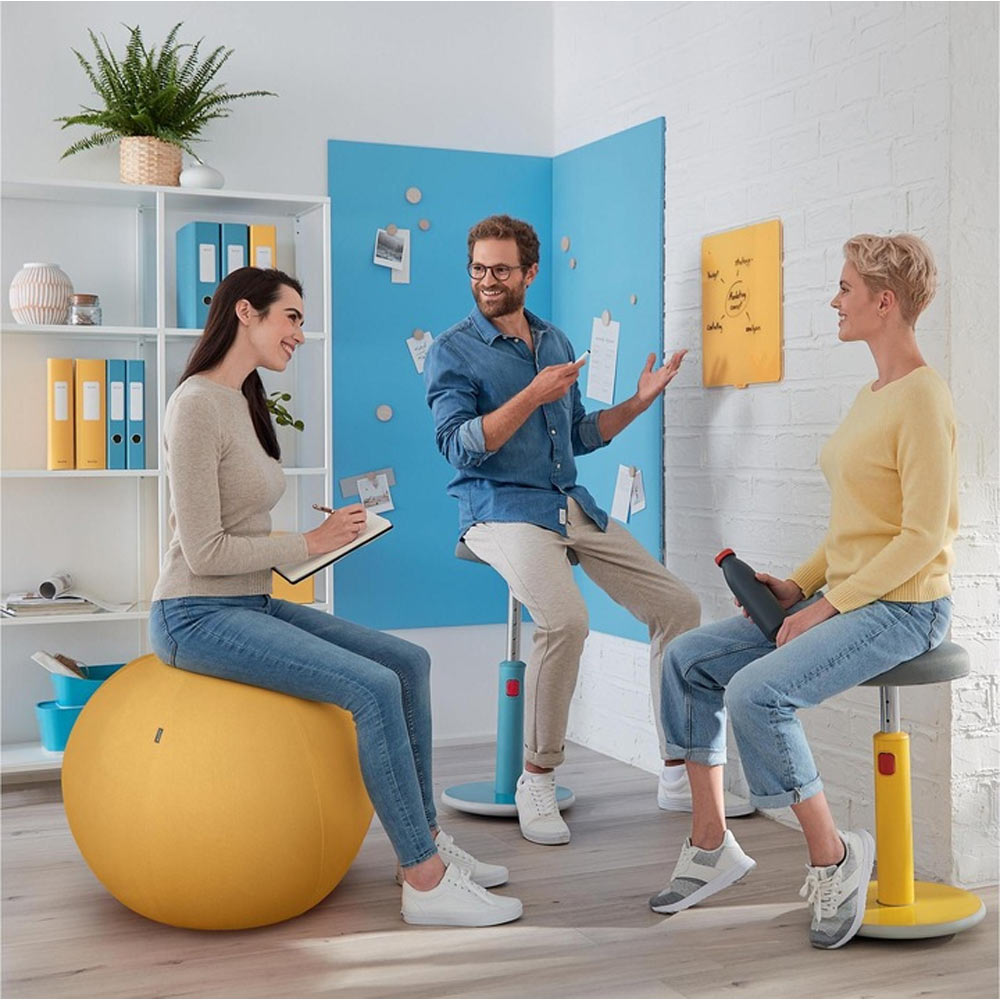 Banco Bola Activa 65cm Amarelo