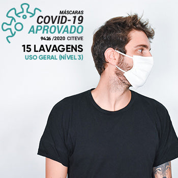 Máscara Reutilizável 15 Lavagens DANIELLE A Branco 1un