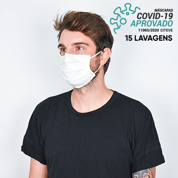 Máscara Reutilizável 15 Lavagens DANIELLE A Branco 1un