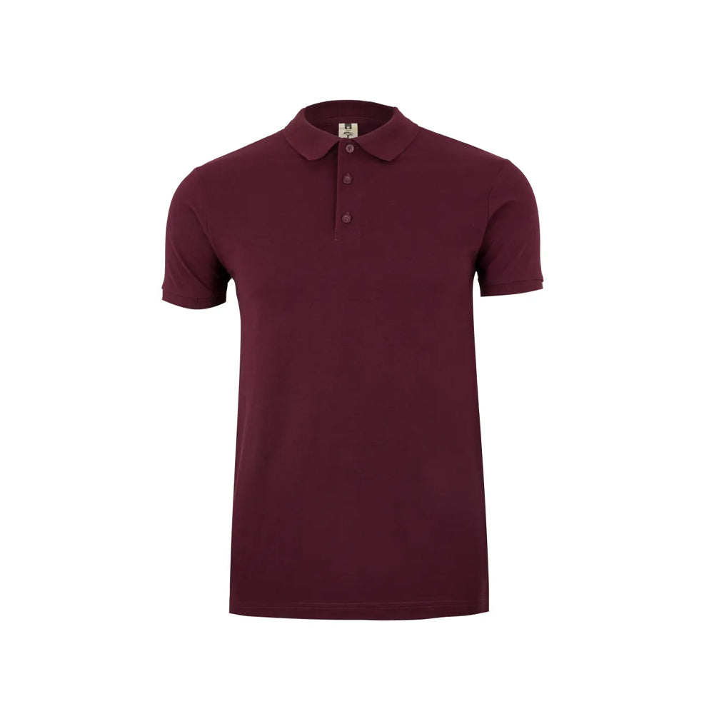 Polo Manga Curta Algodão 210g Bordeaux Tamanho XL