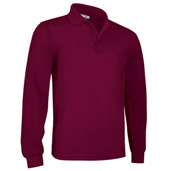 Polo Manga Comprida Algodão 210g Bordeaux Tamanho L