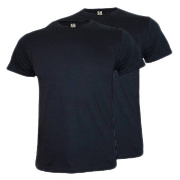 T-Shirt Adulto Algodão 155g Azul Navy Tamanho XL Pack 2un