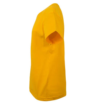 T-Shirt Criança Algodão 155g Amarelo Tamanho 5/6