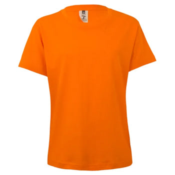 T-Shirt Criança Algodão 155g Laranja Tamanho 9/11